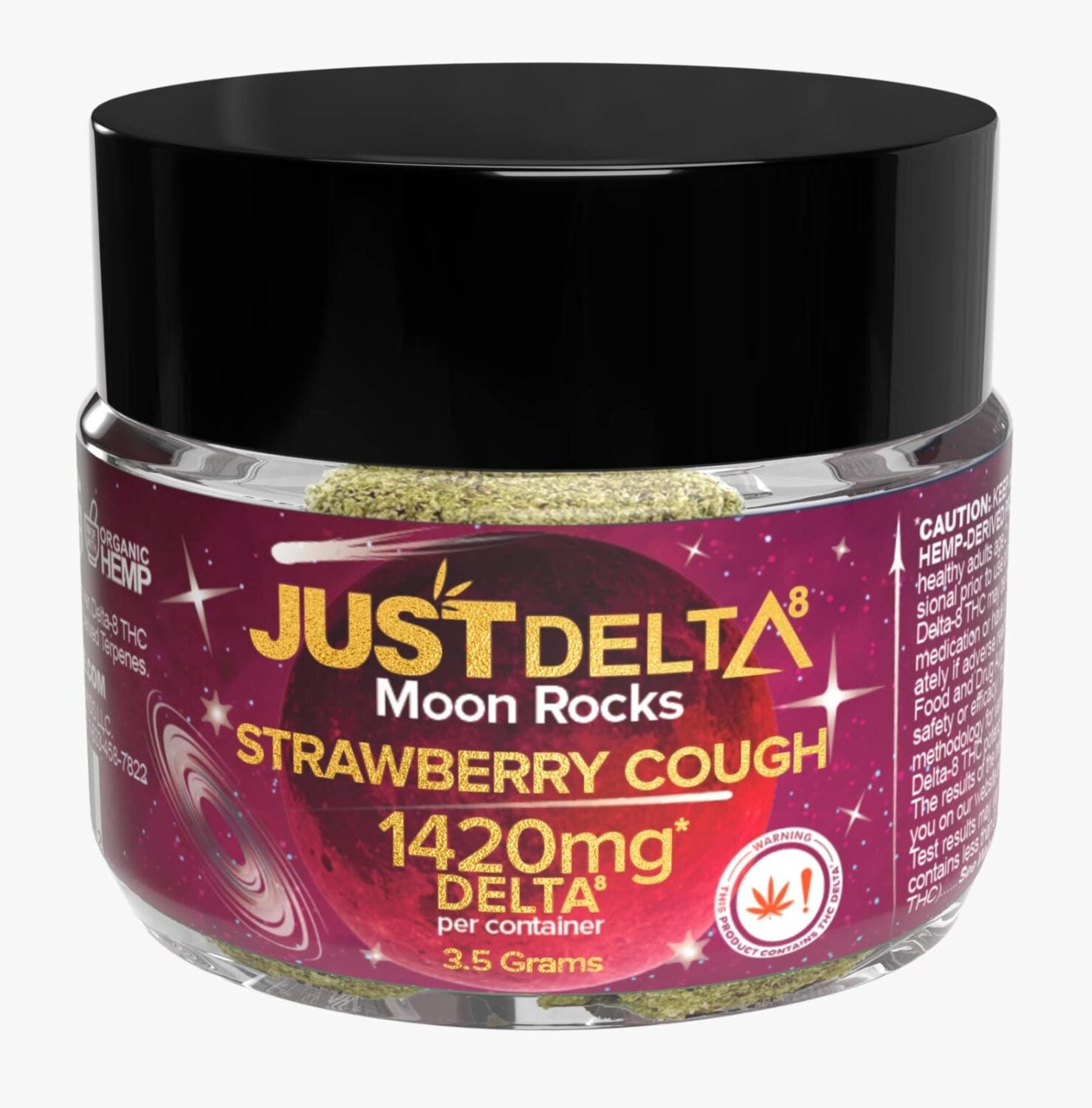 Just Delta - Delta 8 Moon Rocks Flower Just Delta Strawberry Cough  