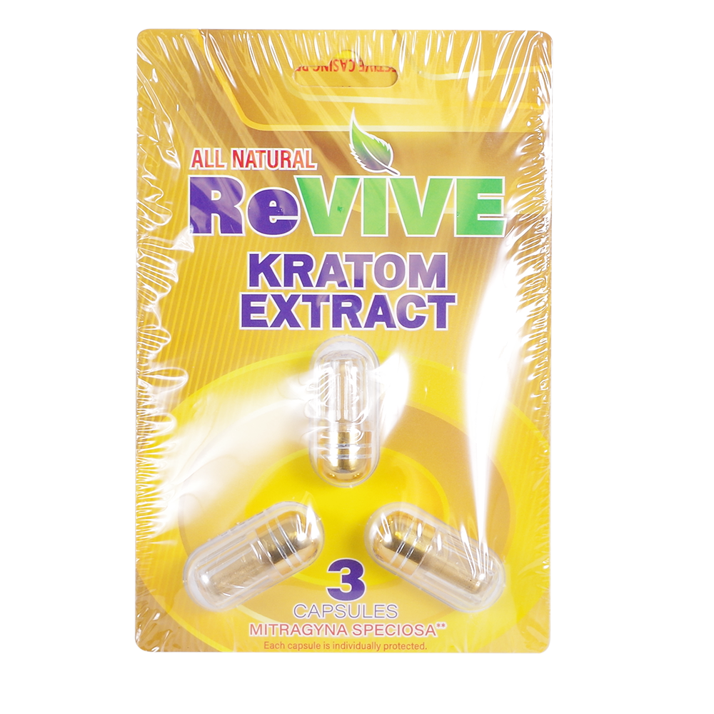Revive Kratom Extract Capsules Kratom Revive Kratom 3ct  