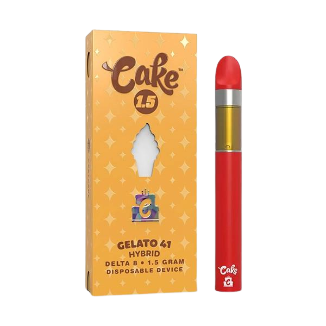 Cake - Delta 8 510 Disposable - 1.5G Vape Cake Gelato 41  