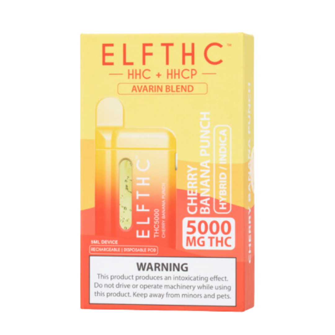 ELF THC 5000 Puff Disposable Vape ELF THC Cherry Banana Punch  