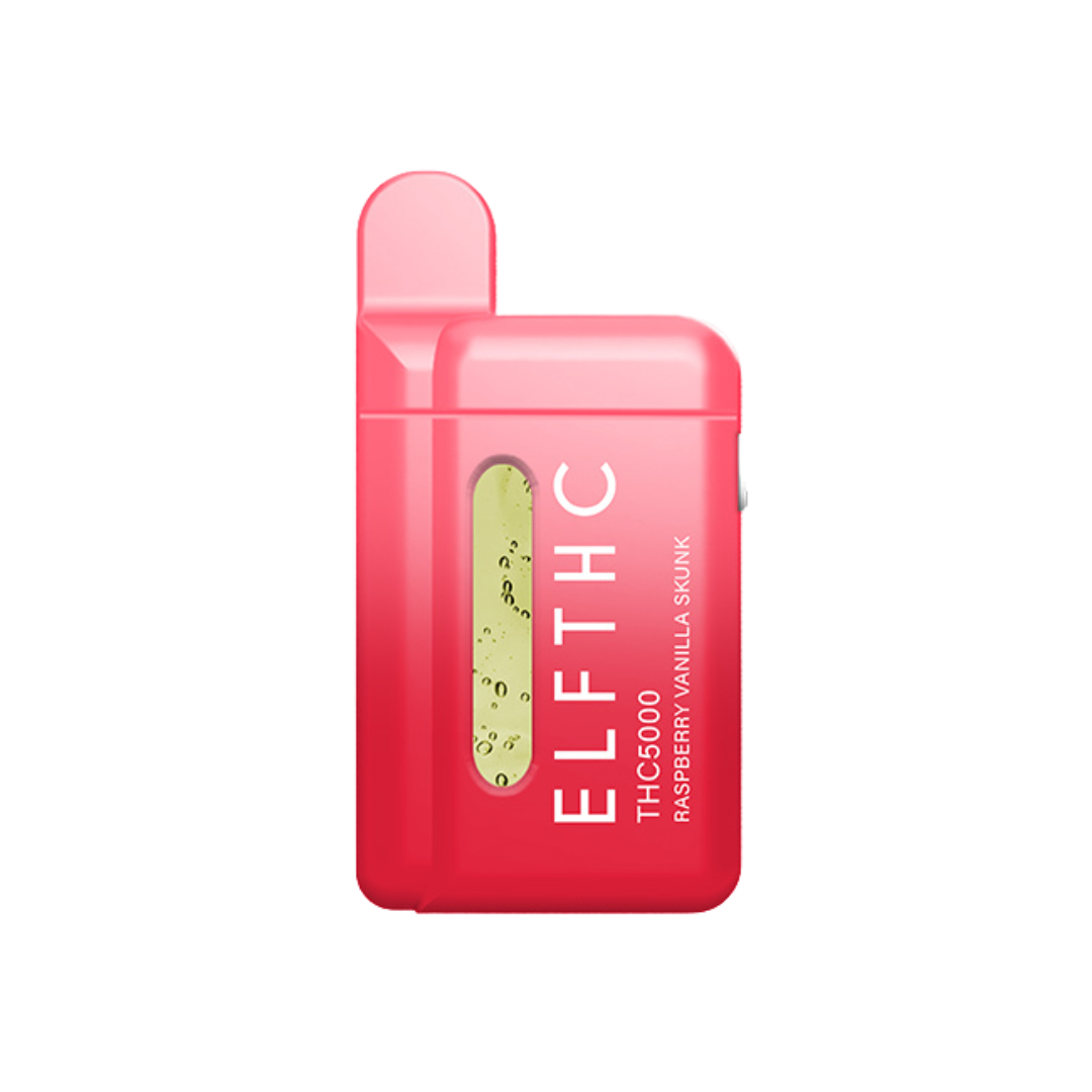 ELF THC 5000 Puff Disposable Vape ELF THC Raspberry Vanilla Skunk - Telerin Blend  