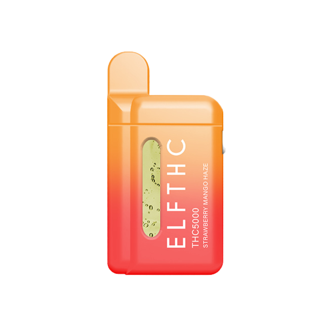 ELF THC 5000 Puff Disposable Vape ELF THC Strawberry Mango Haze - Noldor Blend  