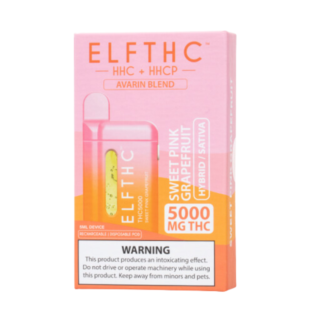ELF THC 5000 Puff Disposable Vape ELF THC Sweet Pink Grapefruit  