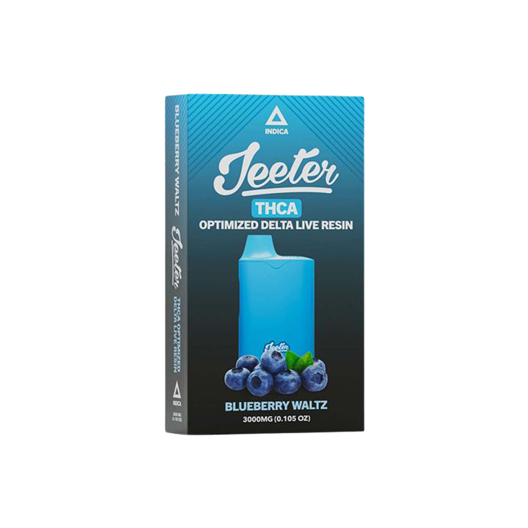 Jeeter THCA Live Resin 3g Disposable Vape Vape Jeeter Blueberry Waltz Indica  