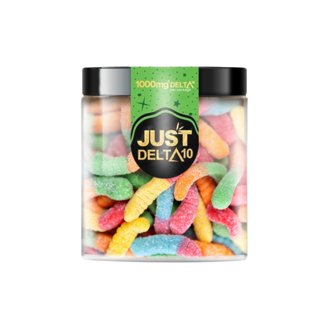 Just Delta - Delta 10 Gummies Edibles Just Delta 1000mg Sour Worms 
