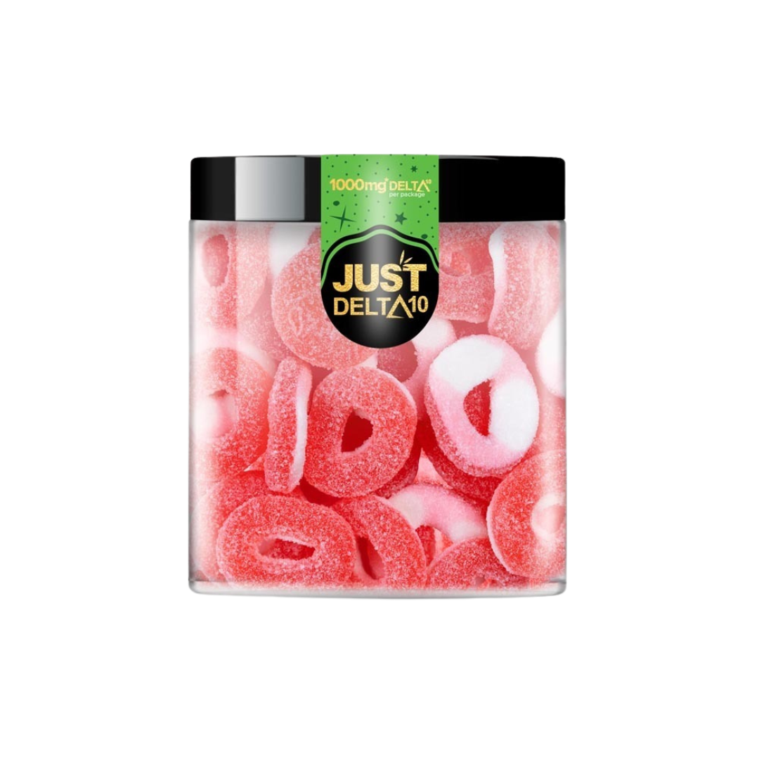 Just Delta - Delta 10 Gummies Edibles Just Delta 1000mg Watermelon Rings 