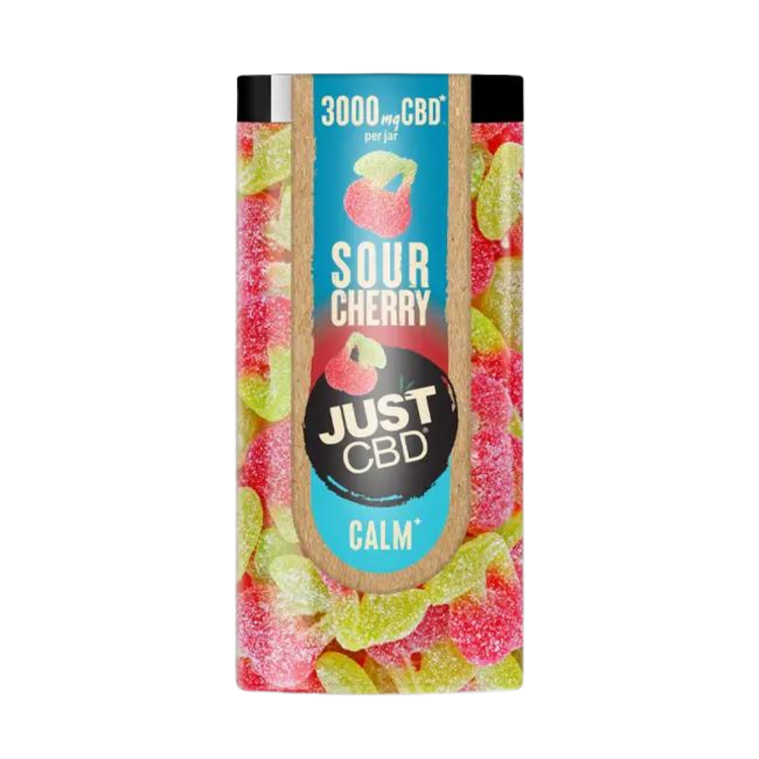 Just CBD - Gummies THC FREE Edibles Just CBD 3000mg Sour Cherry 