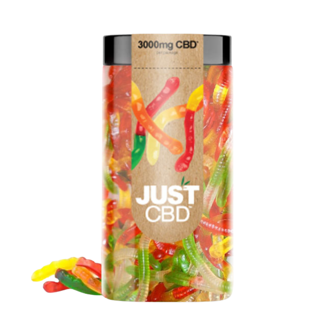Just CBD - Gummies THC FREE Edibles Just CBD 3000mg Worms 