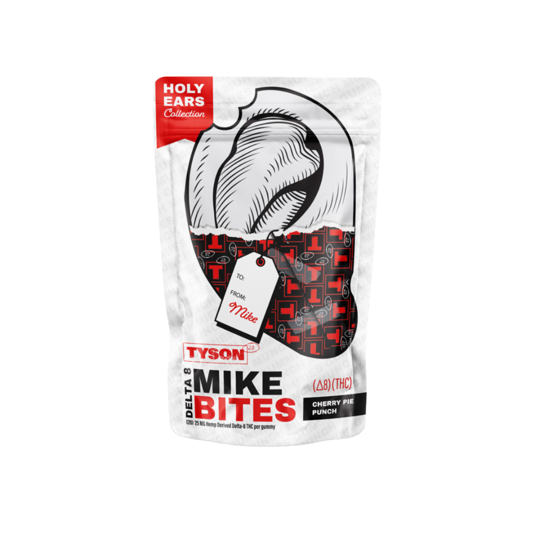 Mike Tyson Delta THC Ear Bite Gummies - 20 Pack Edibles Tyson 2.0 Cherry Pie Punch Delta 8 