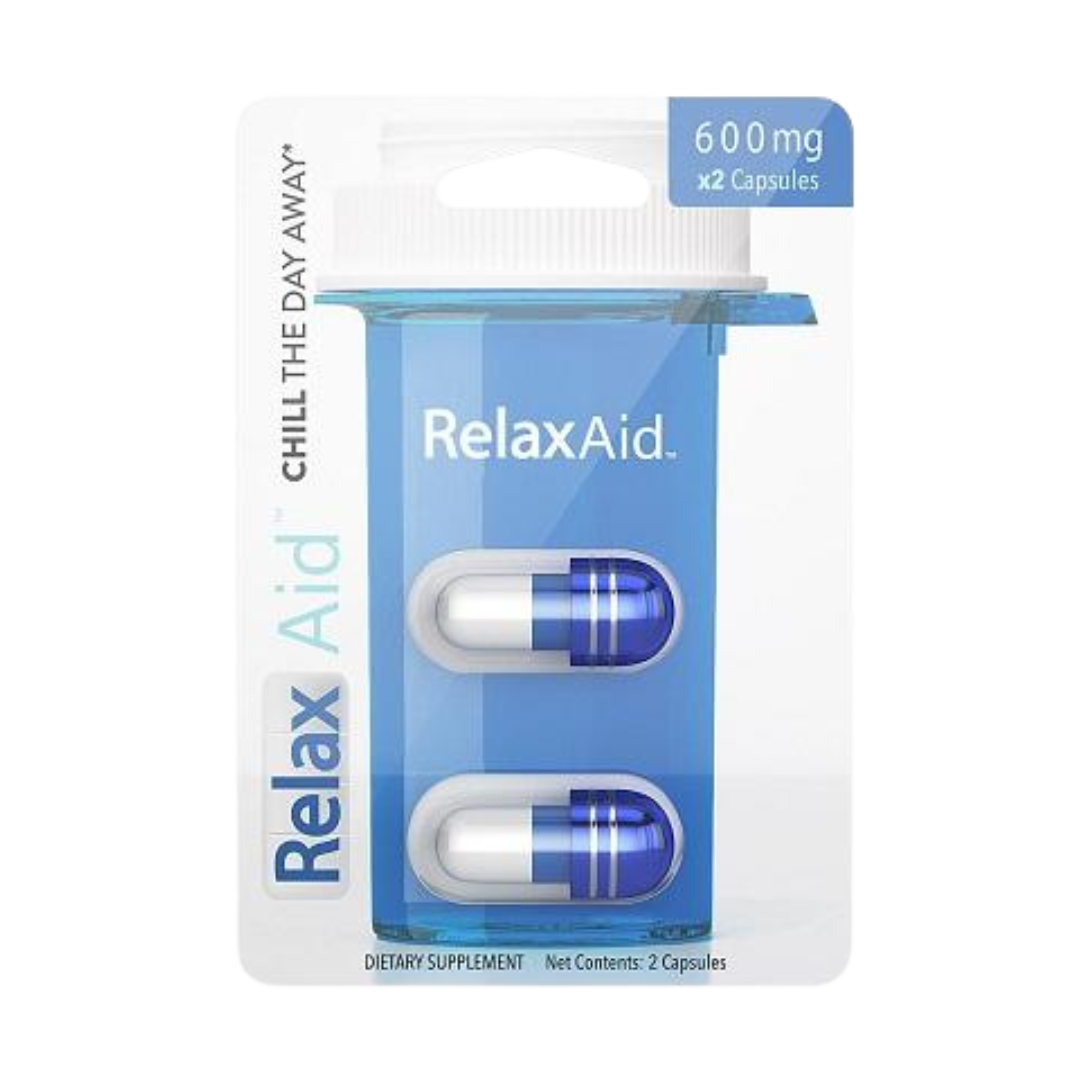 Relax Aid Capsules - 2 Count Kratom Relax Aid   