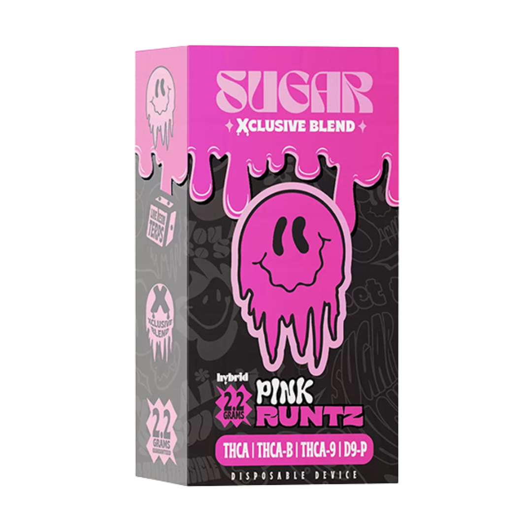 Sugar Xclusive Blend 2.2G Disposable Vape Trippy Sugar Pink Runtz  