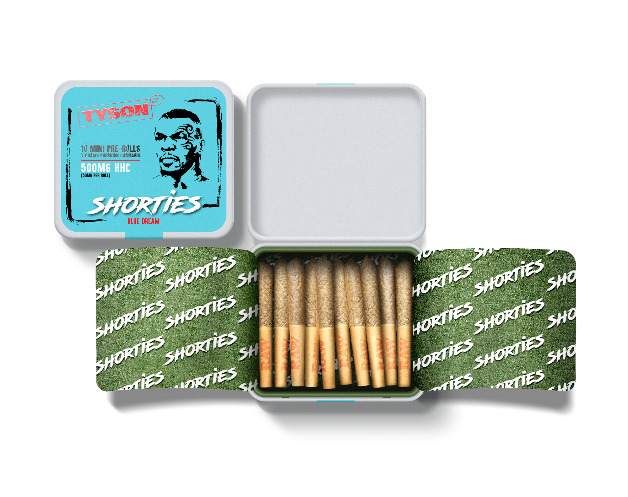 Tyson 2.0 - HHC Pre Roll Shorties 10 Pack Flower Tyson 2.0   