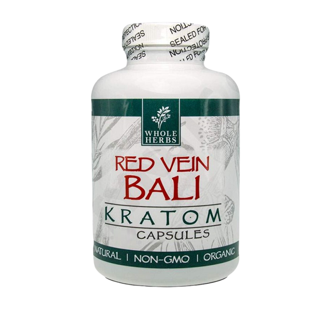 Whole Herbs Capsules Kratom Whole Herbs Red Vein Bali 60 Count 