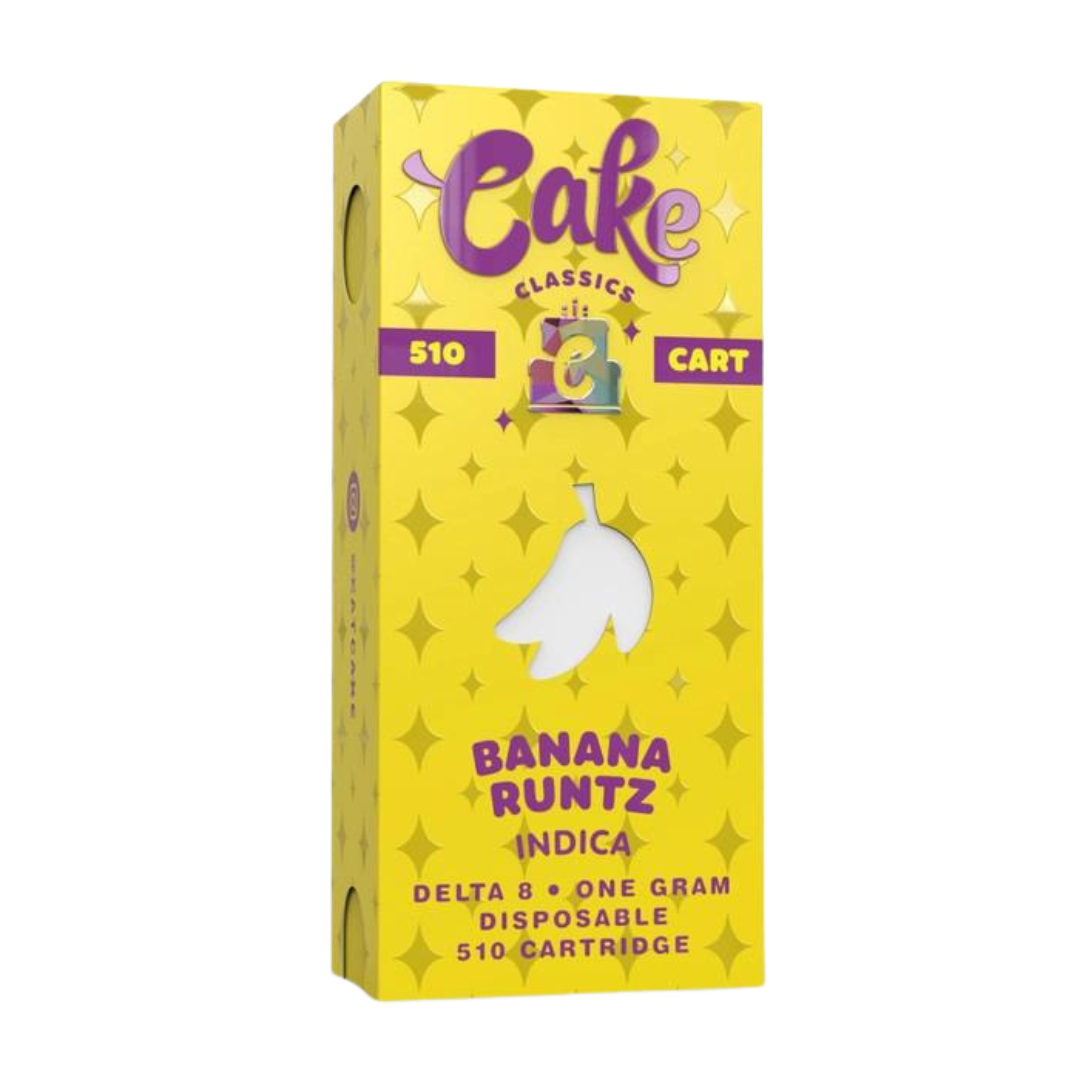 Cake - Delta 8 510 Cartridge - 1G Vape Cake Banana Runtz  
