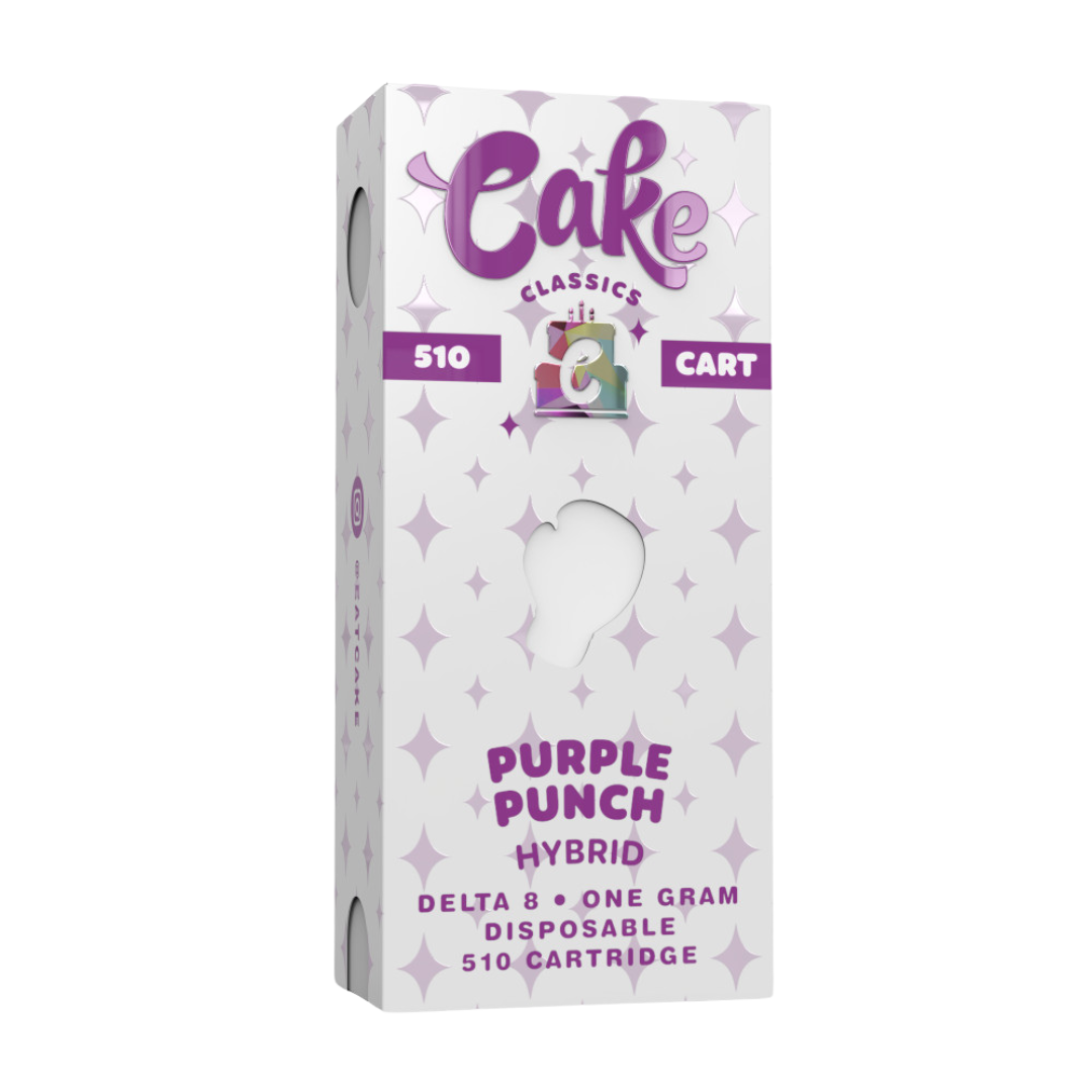 Cake - Delta 8 510 Cartridge - 1G Vape Cake Purple Punch  