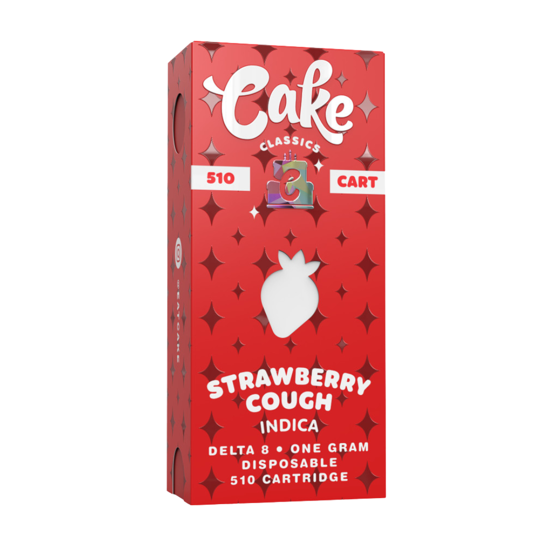 Cake - Delta 8 510 Cartridge - 1G Vape Cake Strawberry Cough  