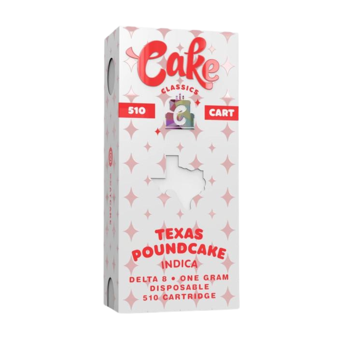 Cake - Delta 8 510 Cartridge - 1G Vape Cake Texas Poundcake  
