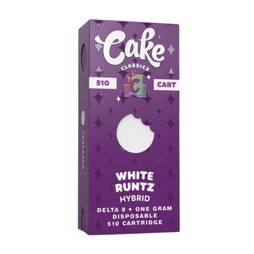 Cake - Delta 8 510 Cartridge - 1G Vape Cake White Runtz  