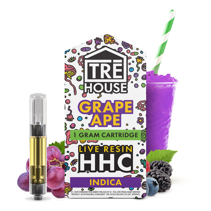Tre House HHC 1G Cartridge Vape Tre House Grape Ape  