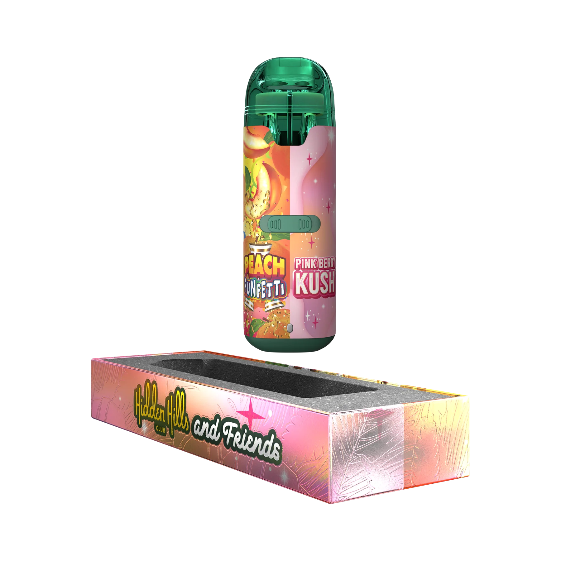 Hidden Hills Dual Flavor THC-A Disposable Vape Hidden Hills Punch Funfetti / Pink Berry Kush  