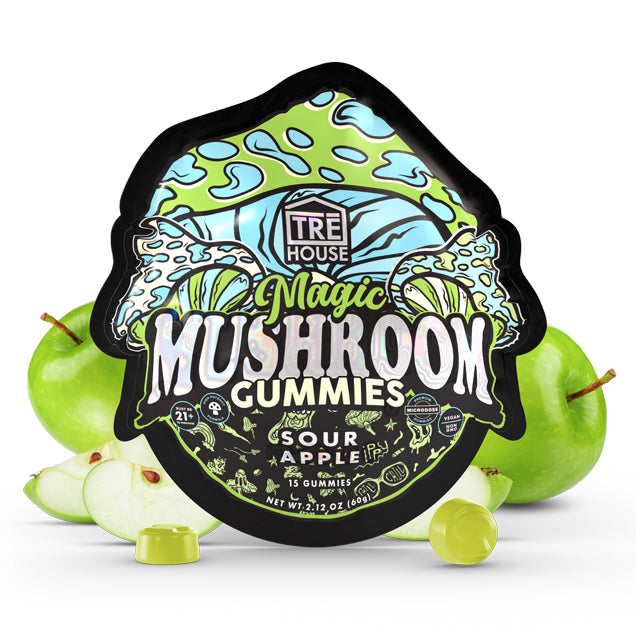 Tre House Magic Mushroom Gummies Edibles Tre House Sour Apple  