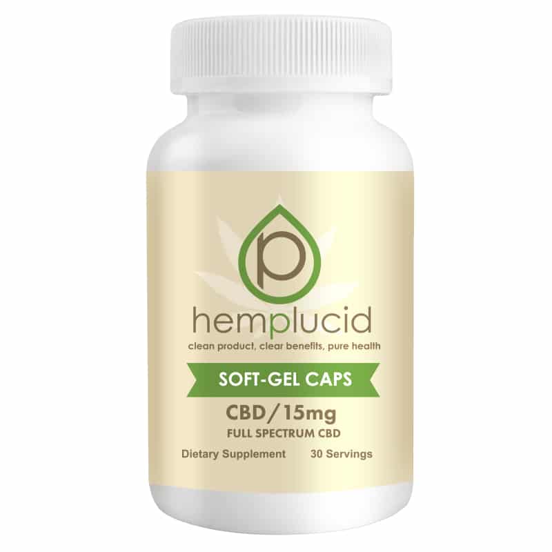Hemplucid Soft-Gel CBD Supplements & Capsules Hemplucid 15mg  