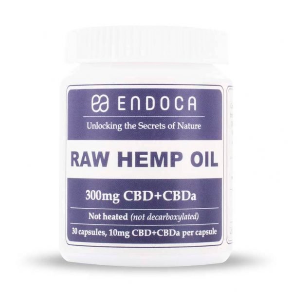 Endoca - Raw Hemp Oil Capsules CBD + CBDa Supplements & Capsules Endoca 3%  