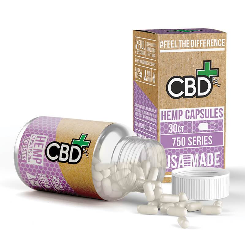 CBD Capsules 750 mg Supplements & Capsules CBDFx   