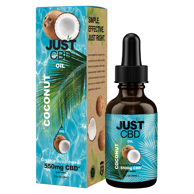 Just CBD - CBD Tincture - Coconut Oils Just CBD 550mg  