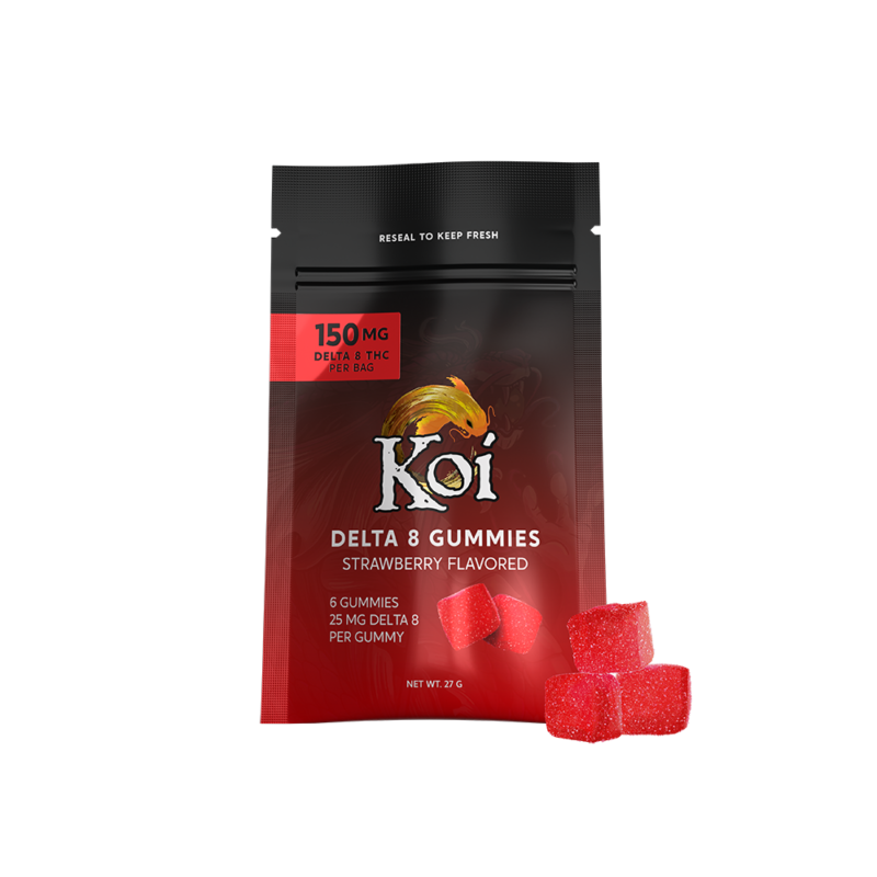 Koi Delta 8 Gummies - 6 Count Edibles Koi CBD Strawberry  