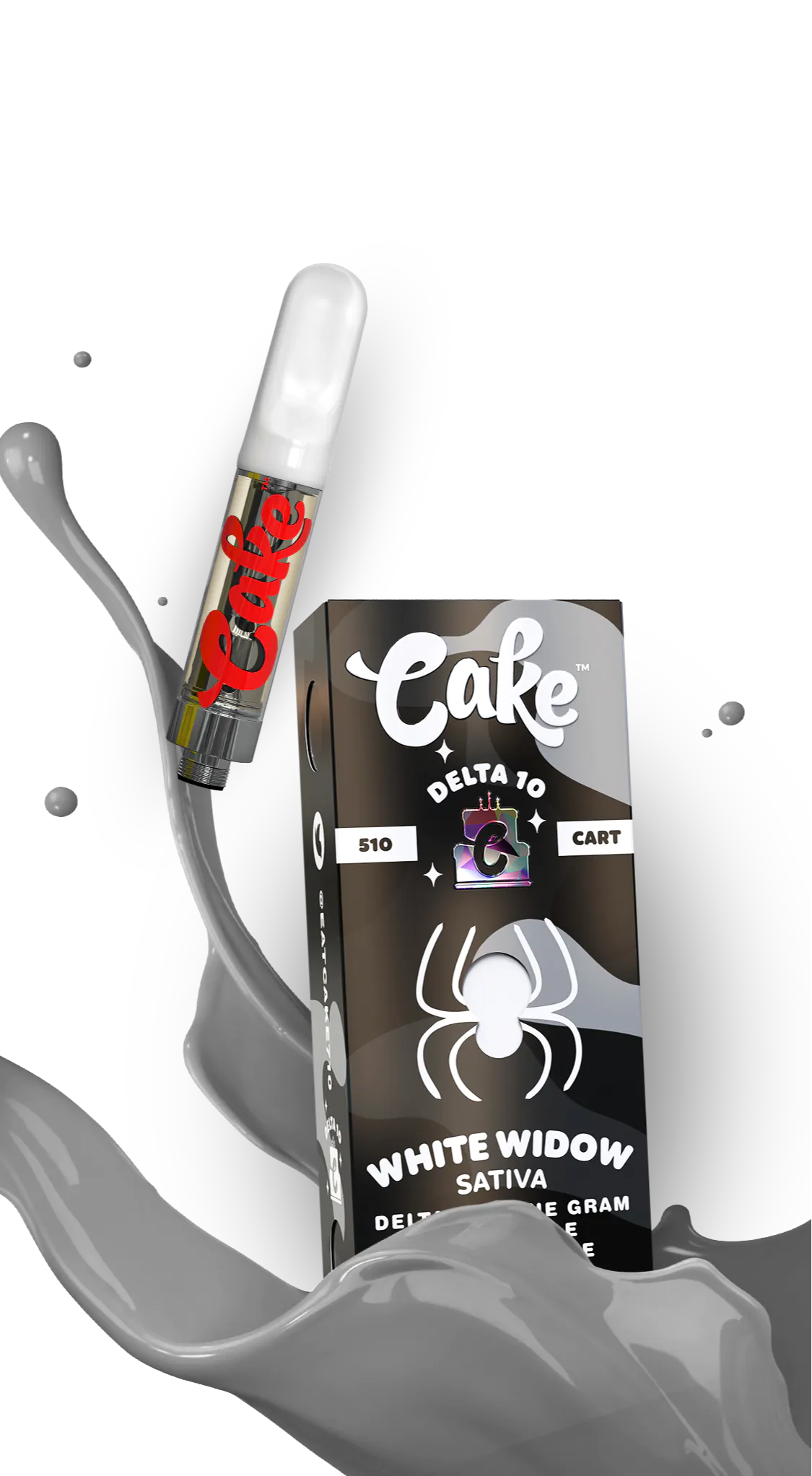 Cake - Delta 10 510 Cartridge - 1G Vape Cake White Widow  