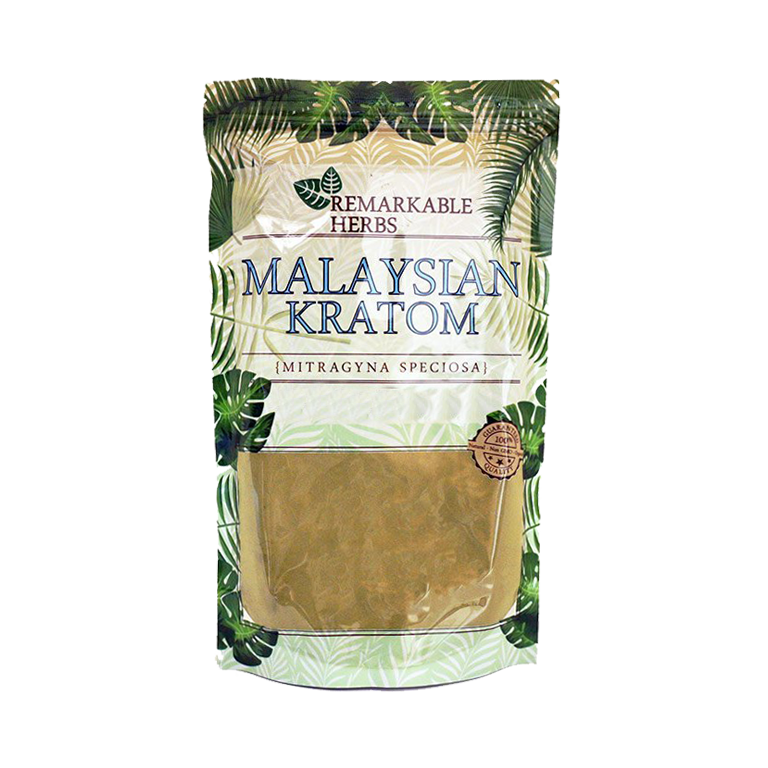 Remarkable Herbs Powder Kratom Remarkable Herbs Green Vein Malaysian 1 Ounce 