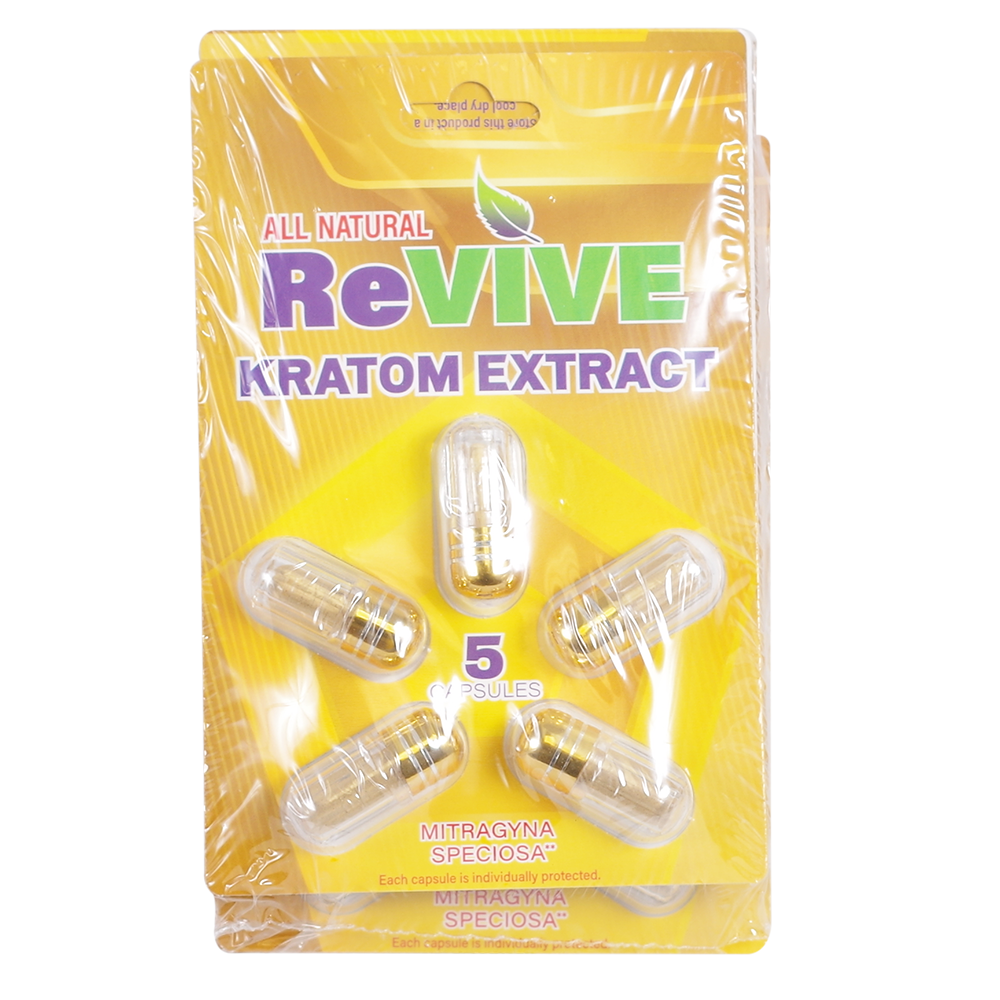 Revive Kratom Extract Capsules Kratom Revive Kratom 5ct  